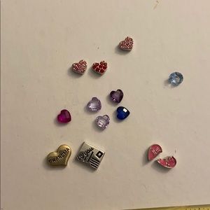 Origami Owl: heart charms